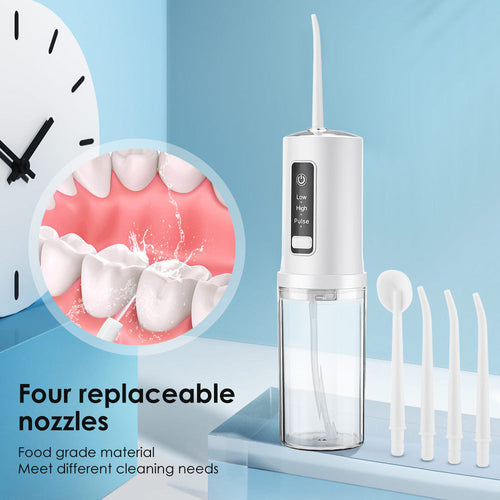Four-hole portable foldable interdental cleaner - intelligent dental flosser.