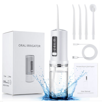 Four-hole portable foldable interdental cleaner - intelligent dental flosser.