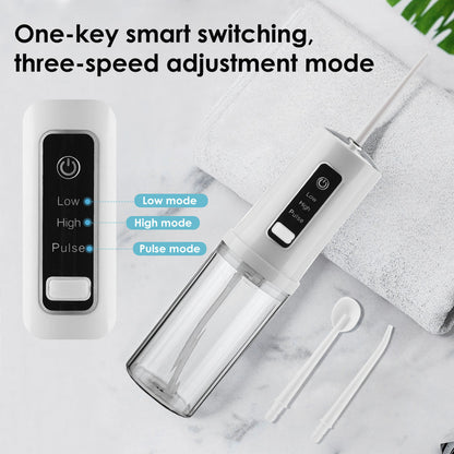 Four-hole portable foldable interdental cleaner - intelligent dental flosser.