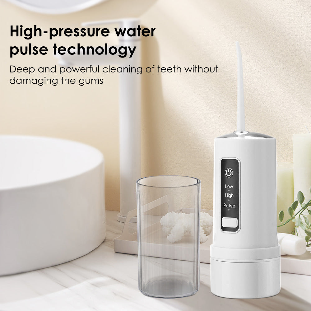 Four-hole portable foldable interdental cleaner - intelligent dental flosser.