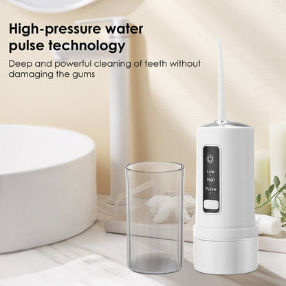 Four-hole portable foldable interdental cleaner - intelligent dental flosser.