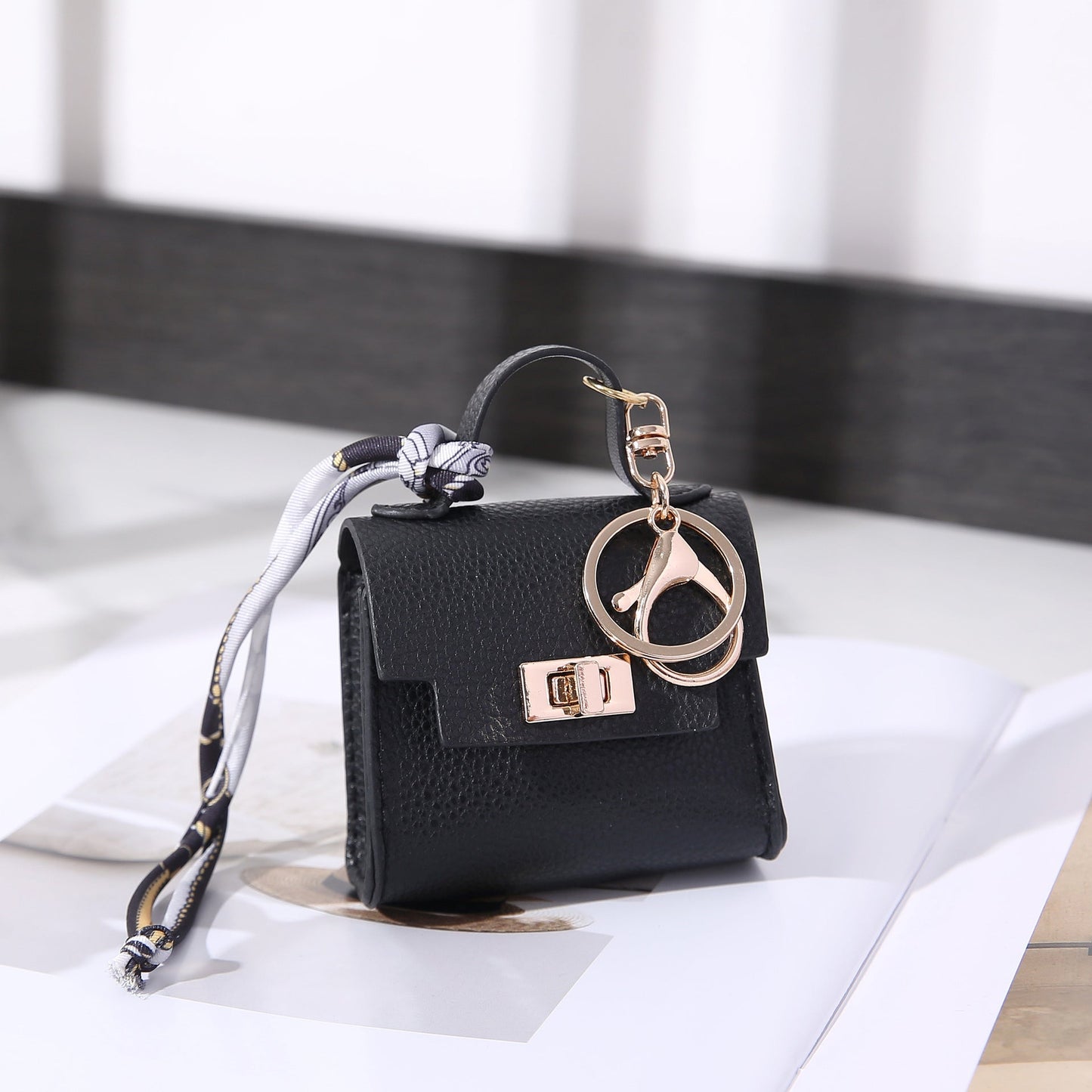 Mini Luxury Bag Keychain Charm