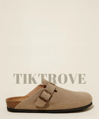 Genuine Suede Clogs by Tiktrove