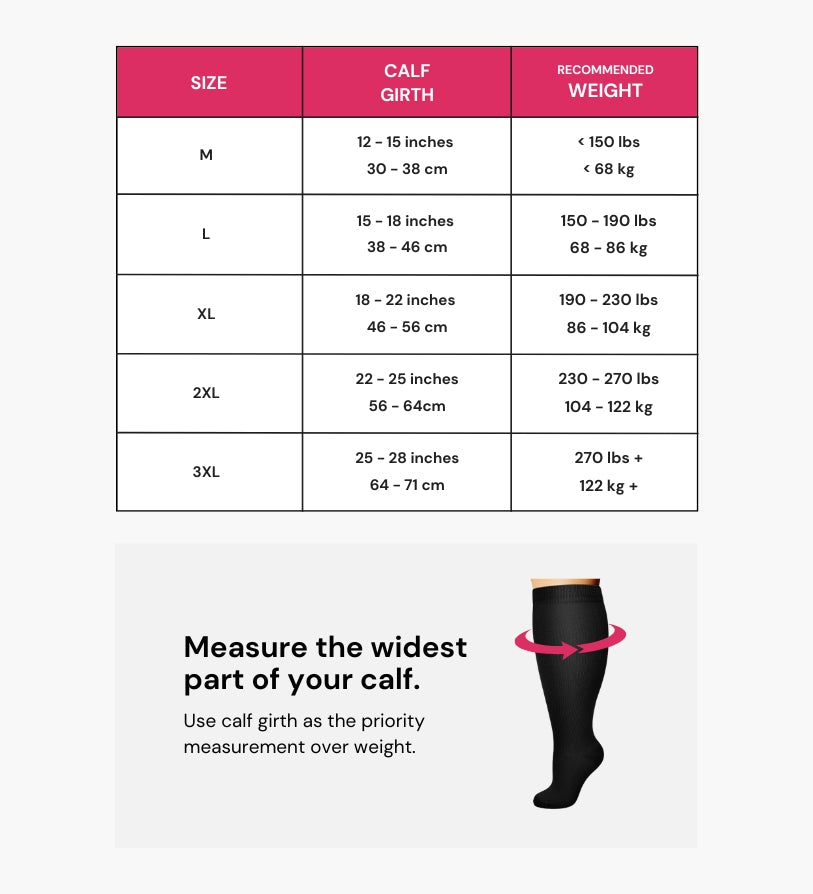 Tiktrove Advanced Wide Compression Socks For Pain Relief