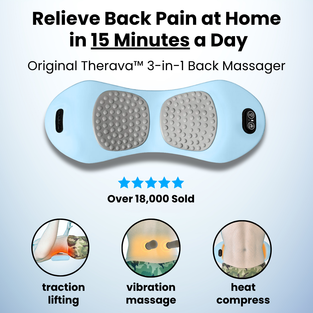Original Therava 3-in-1 Back Massager
