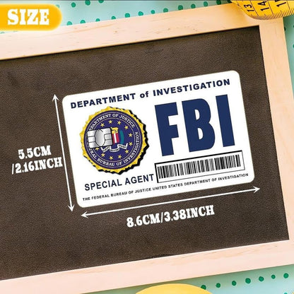 Secret Agent Card Skins Kit: FBI/ICE Designs  • Cosplay & Gift Stickers