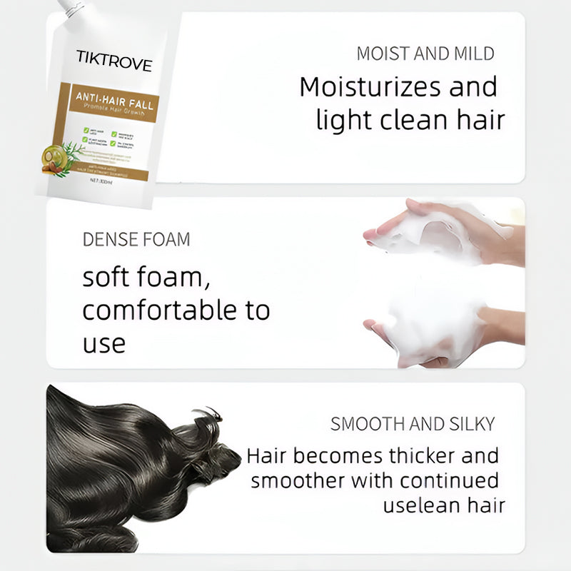 Anti-Hair Fall Hair Loss Treatment Shampoo Oil