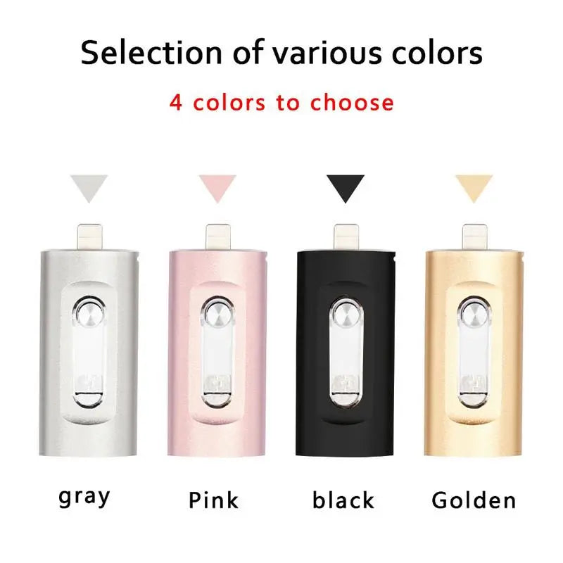3 in 1 Flash Drive, Portable High Speed USB 3.0 Memory Storage