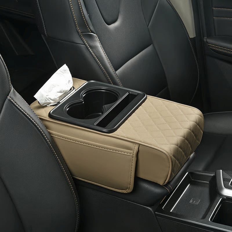Multifunctional PU Leather Car Armrest Box Mat