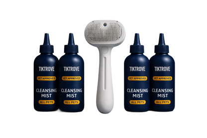 Tiktrove FreshFur Shower Brush + Cleansing Mist