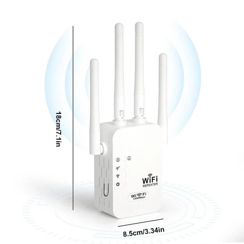 🔥WiFi Extender 2025, 1200Mbps Dual Band