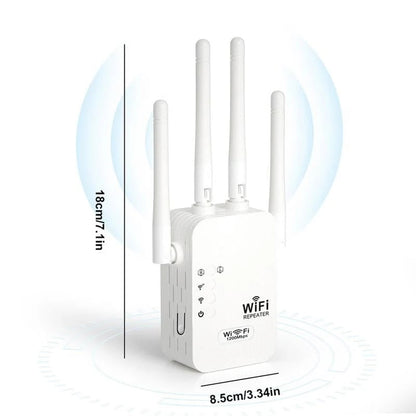 🔥WiFi Extender 2025, 1200Mbps Dual Band