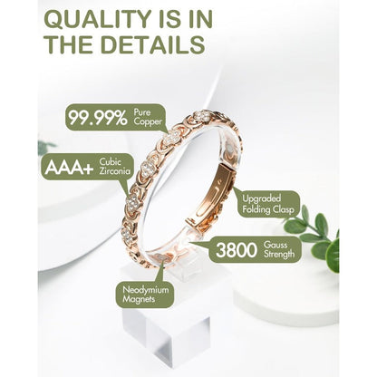 Tiktrove Adjustable Healing Magnetic Bracelet for Women