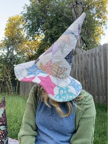 The Quilted Witch Hat | Handcrafted Folk Art Hat