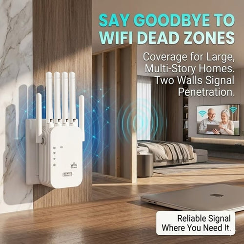 The Velocity Prime: 1200Mbps Ultra-Speed WiFi Repeater