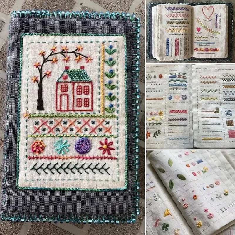 🔥 🌈Beginner-Friendly💕 Embroidery Stitch Book