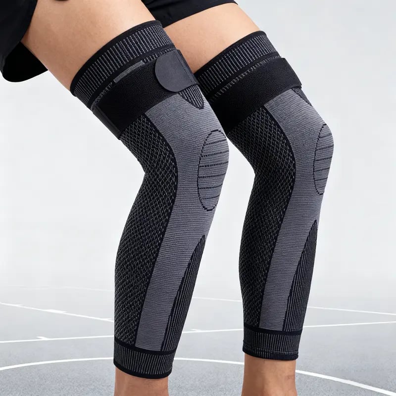 🔥Hot Sale🔥Warm Knee & Leg Sleeve | Non-Slip Long Cotton Sleeve for Fall/Winter（1 set 2 pcs）