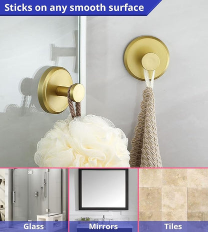🔥 Stainless Steel Suction Cup Hooks (2X)