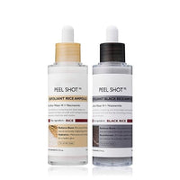 Peel Shot Glow Rice Ampoule Duo Set(white rice + black rice)