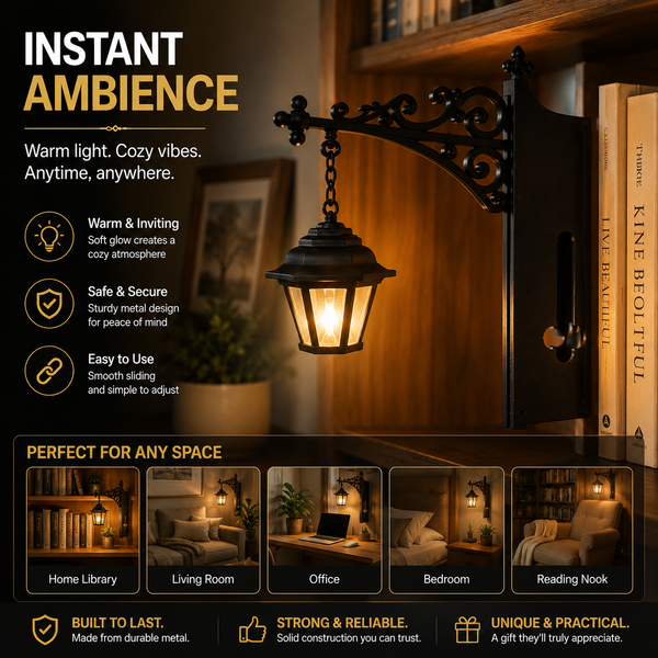 Library Lantern-Decorative Bookshelf Lighting