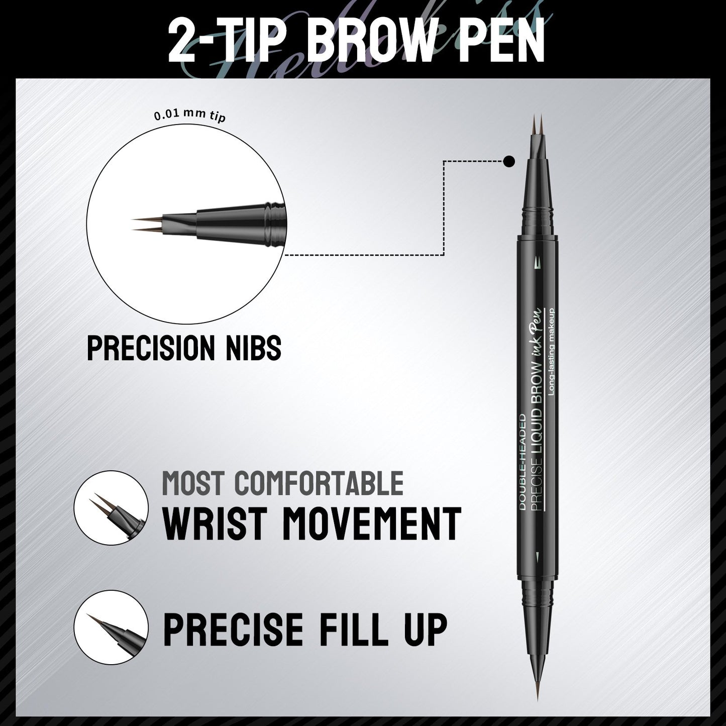 Achieve Perfect Brows Instantly-2-in-1 Dual-Ended Eyebrow Pen