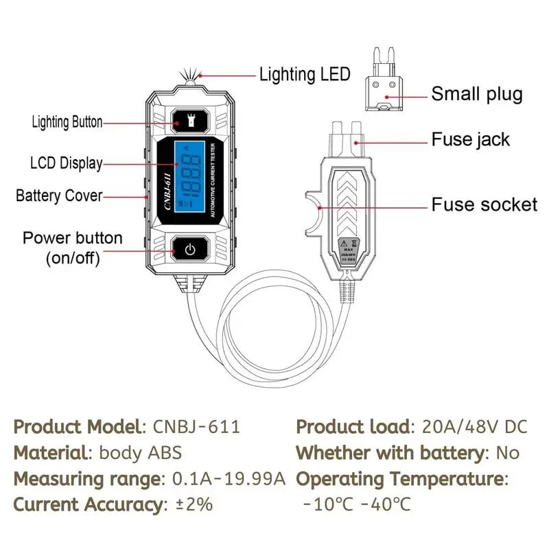 🔥🚗✨Automotive circuit fault probe tester