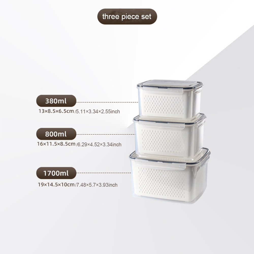 🍓🥰 Refrigerator Food Storage Containers – Keep Fruits Fresh