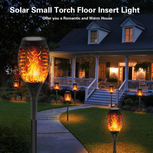🏆 Solar Powered Fire Flame Design Garden Light