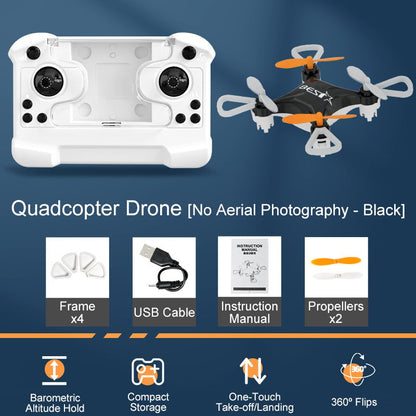 🎅 All-Ages Mini Drone with Easy Stunt Flights & 360° Tricks - Perfect Beginner-Friendly Flyer!
