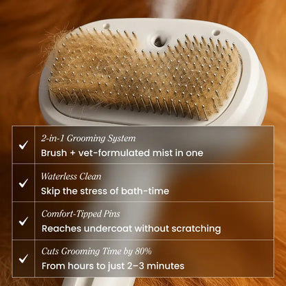 Tiktrove FreshFur Shower Brush + Cleansing Mist
