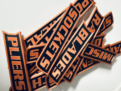 🔥12 Pack of  Magnetic Toolbox Labels🔩