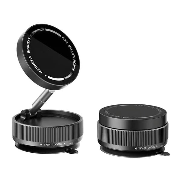One-Step Lock Magnetic Vacuum Phone Mount