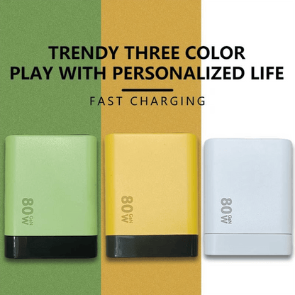 3 in 1 Charger Retractable 80W MAX Fast