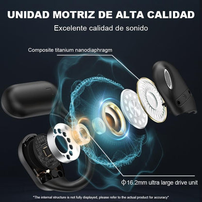 🔥⏰True Powerful Bluetooth 5.4 Open Ear Earbuds, IPX5 Waterproof