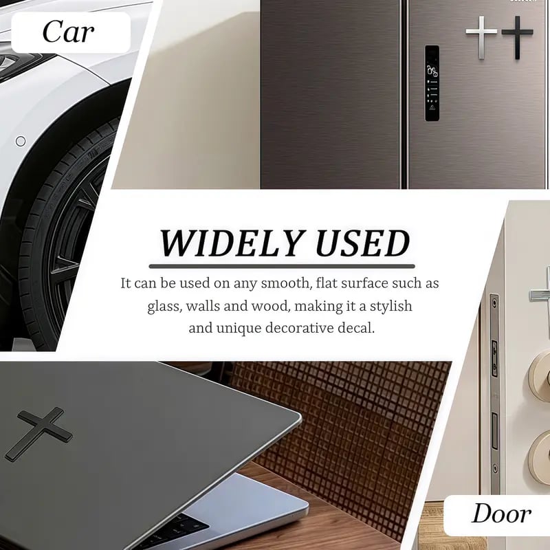💥 Christian Cross Sticker（1 Set 2 Pcs）