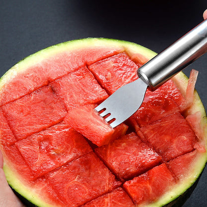 🍉 Effortless Fruit Prep✨ 2-in-1 Fruit Cutter & Fork – For Quick and Easy Fruit Serving! 🍓