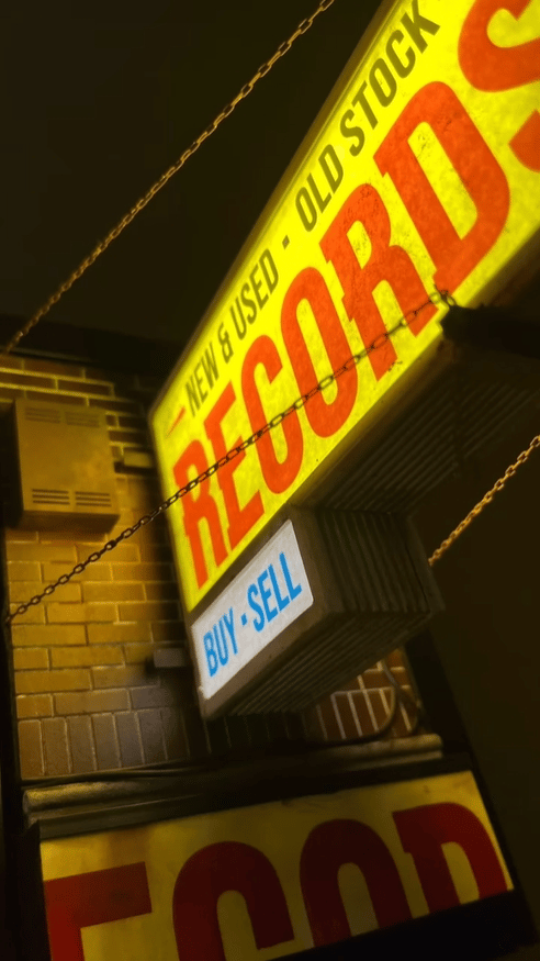 Record Store Retro Wall Light - Record Collector Gift✨