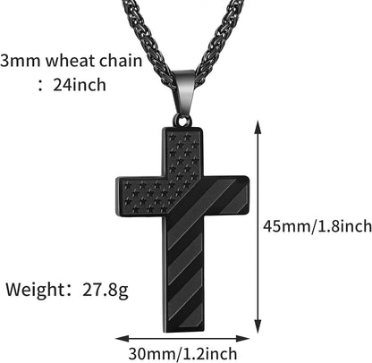 ✨Flag Cross Necklace,Best Gifts