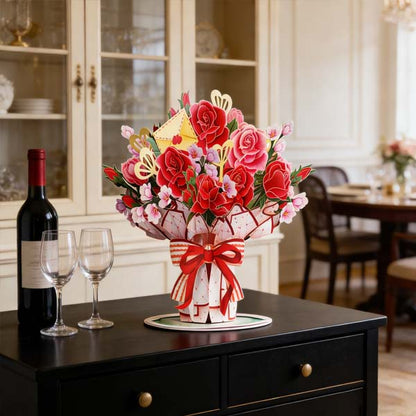 🏆35K+ SOLD! 🌼💌 Forever-Blooming 3D Flower Pop-Up Card– Personalized Love Message & Everlasting Bloom 🎁