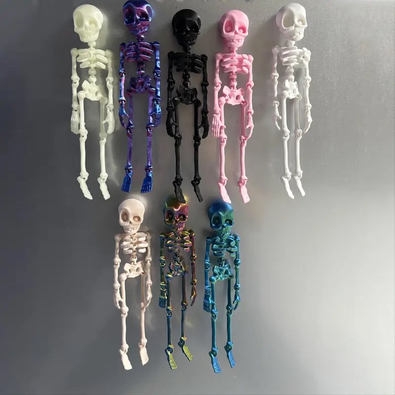 Vintage Skeleton Magnetic Figurine 🎃