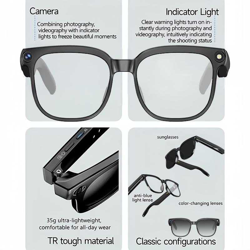 Tiktrove AI Smart Camera Glasses
