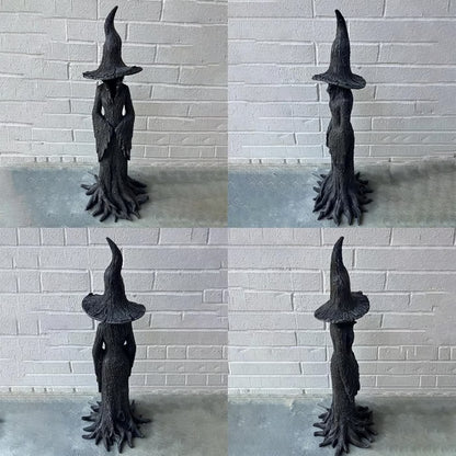 🔥 🧙‍♀️💫Hand-Painted Enchanting Witch Statue: The Guardian of Your Home