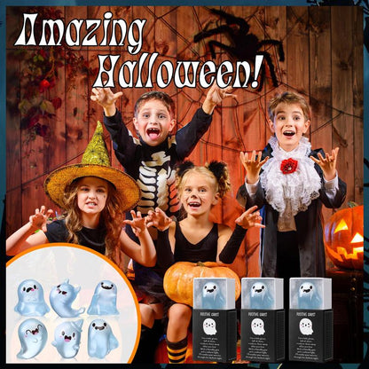 🎃Halloween Sale 👻Glow in the Dark Mini Ghost Figures with Box（set of 36）