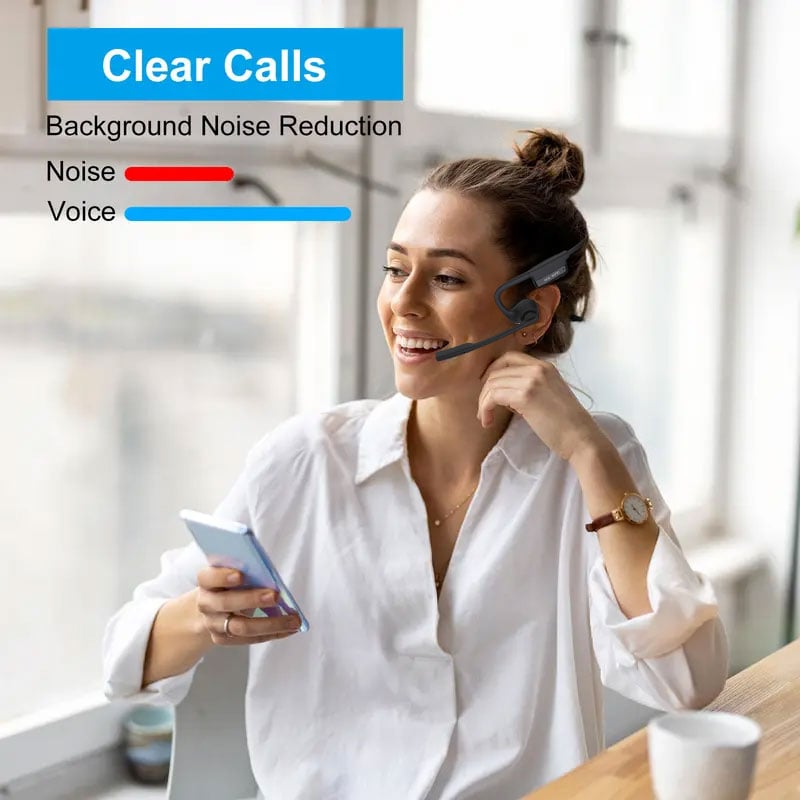 🔥 Open Air Conduction Wireless Bluetooth Headset with Microphone