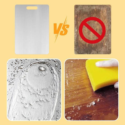 🔥Stainless Steel Double Sided Chopping Board,Best Gifts