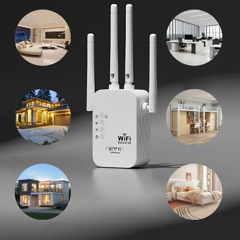 🔥WiFi Extender 2025, 1200Mbps Dual Band