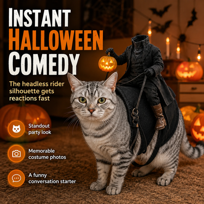 😺The Headless Horseman Rider™ Pet Costume🎃