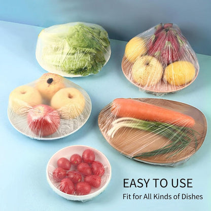 Tiktrove Fresh Keeping Bags – Elastic Plastic Bowl Covers