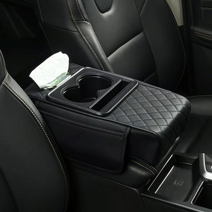 Multifunctional PU Leather Car Armrest Box Mat