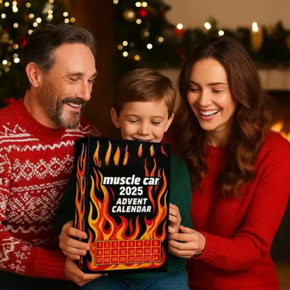 Hot Wheels Muscle Toy Car Advent Calendar-24 DAYS 2025